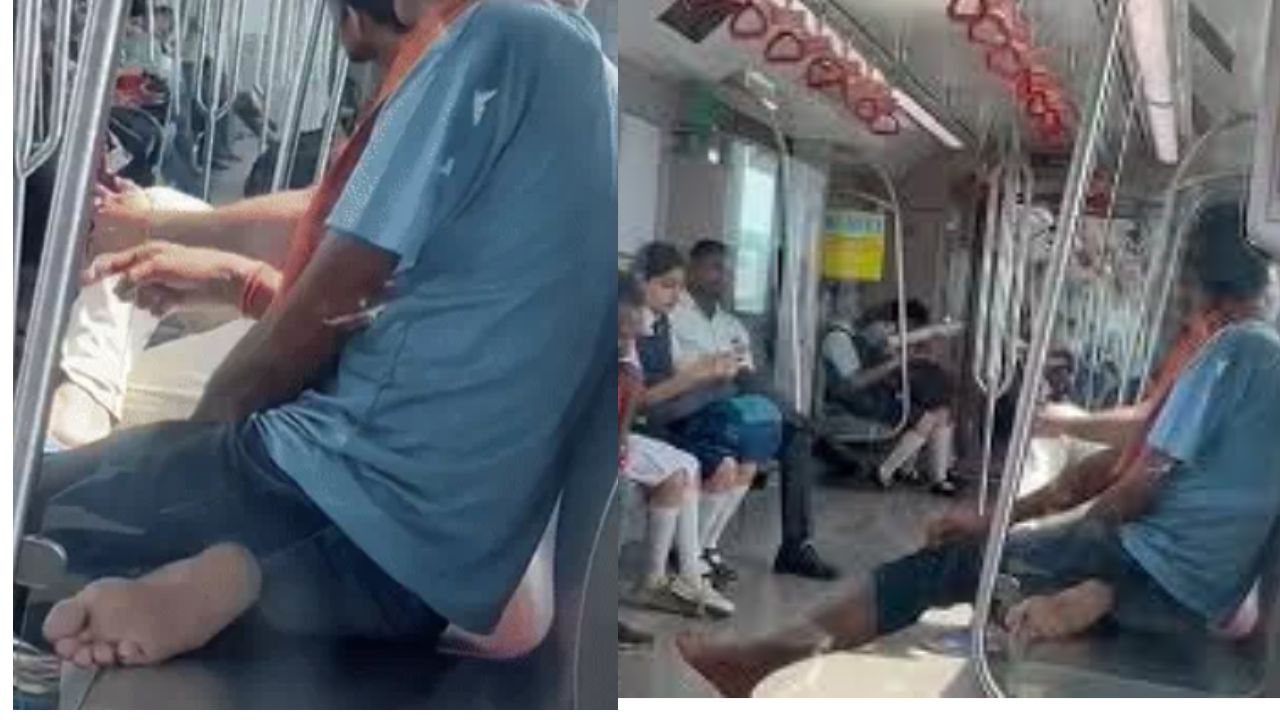लखनऊ मेट्रो में शर्मनाक हरकत, नशे में धुत युवक ने किया छात्राओं से अश्लील व्यवहार – VEDIO वायरल
