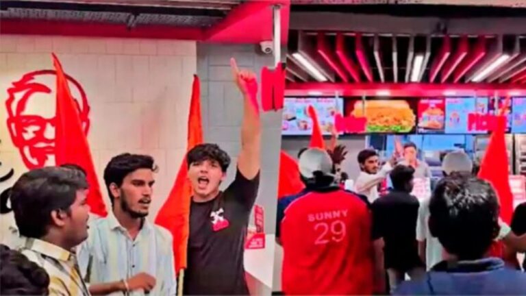 सावन में मांस नहीं चलेगा! गाजियाबाद में KFC और Nazeer Foods पर हिंदू संगठन का हंगामा, वीडियो वायरल